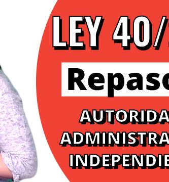 opositora administrativo estudiando la ley 40/2015