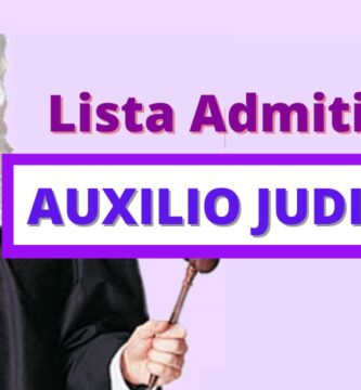 lista de admitidos y excluidos de auxilio judicial