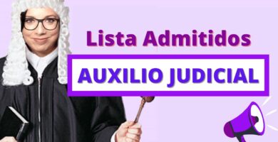 lista de admitidos y excluidos de auxilio judicial