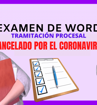 ultima hora examen word tramitacion procesal marzo 2020