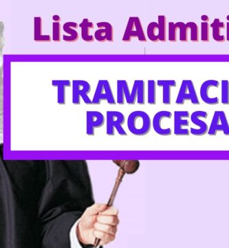 lista admitidos tramitacion procesal 2026 provisional