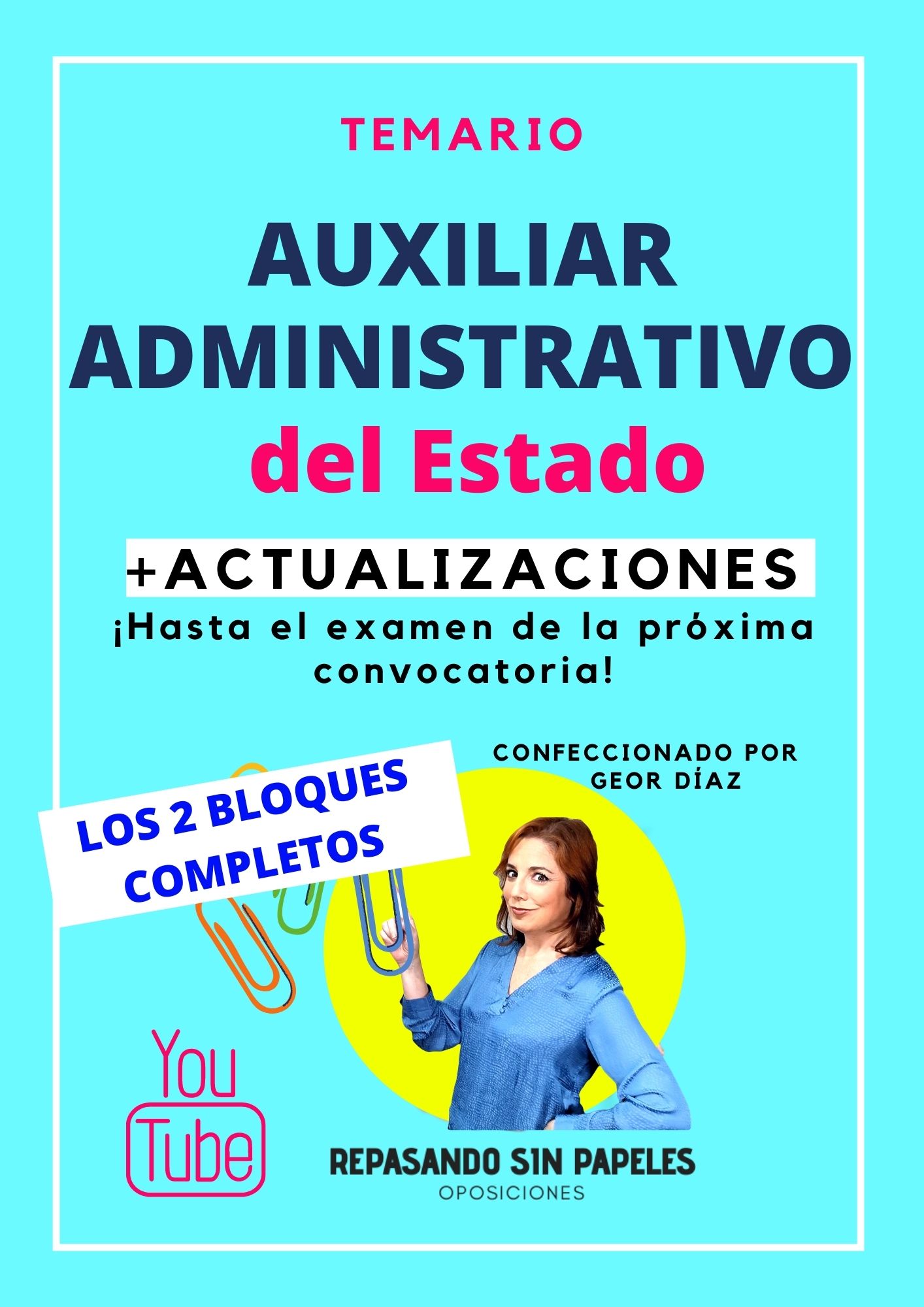 temario auxiliar administrativo del estado 2022 completo y actualizado