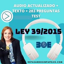 ley 39/2015 del procedimiento administrativo común de las administraciones públicas en audio mp3