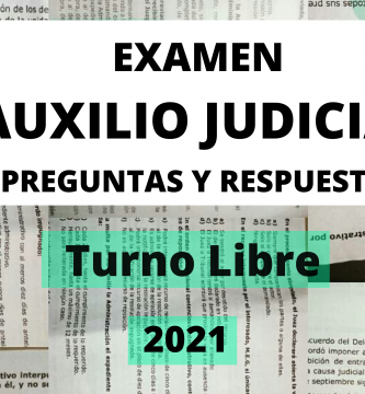 respuestas del examen de auxilio judicial 2021