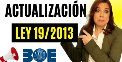 actualización ley 19/2013 de transparencia y buen gobierno