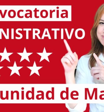 opositar a administrativo comunidad de madrid