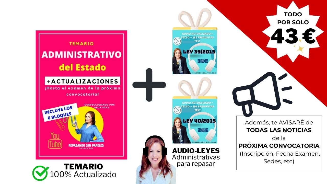 temario administrativo del estado en oferta