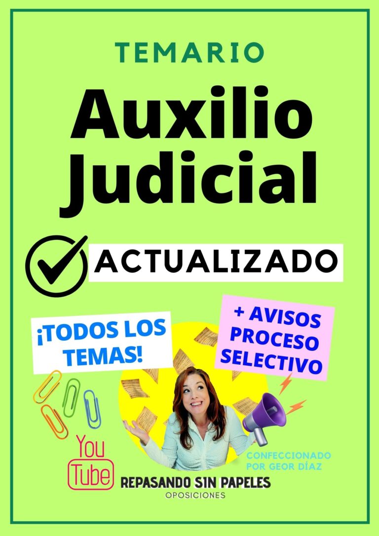 temario auxilio judicial 2025