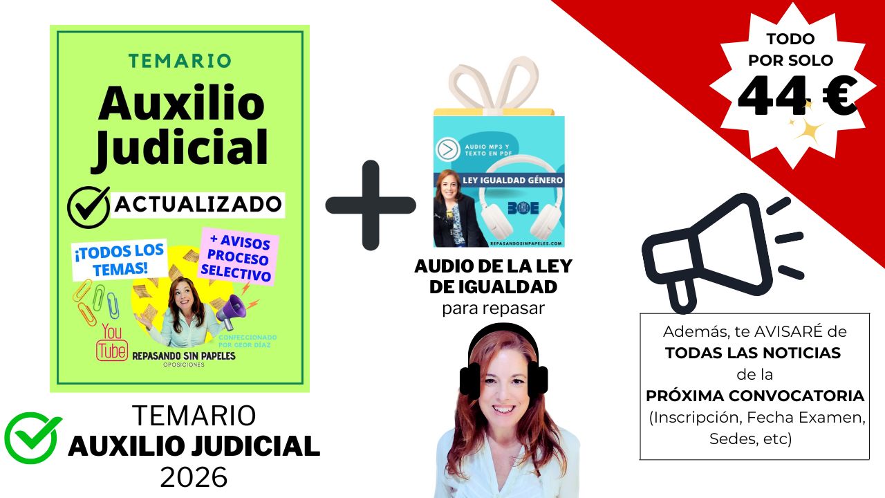 auxilio judicial temario en oferta