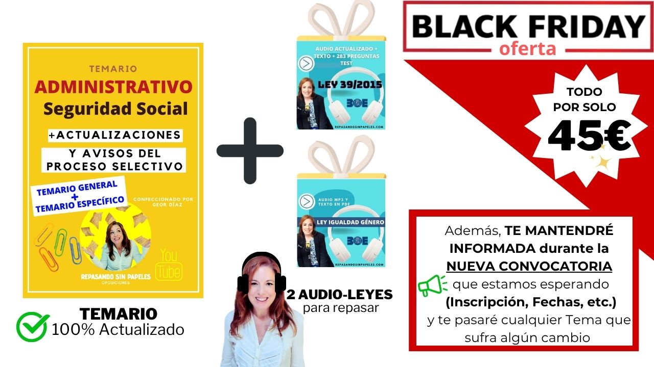 Temarios Oposiciones Oferta BlackFriday