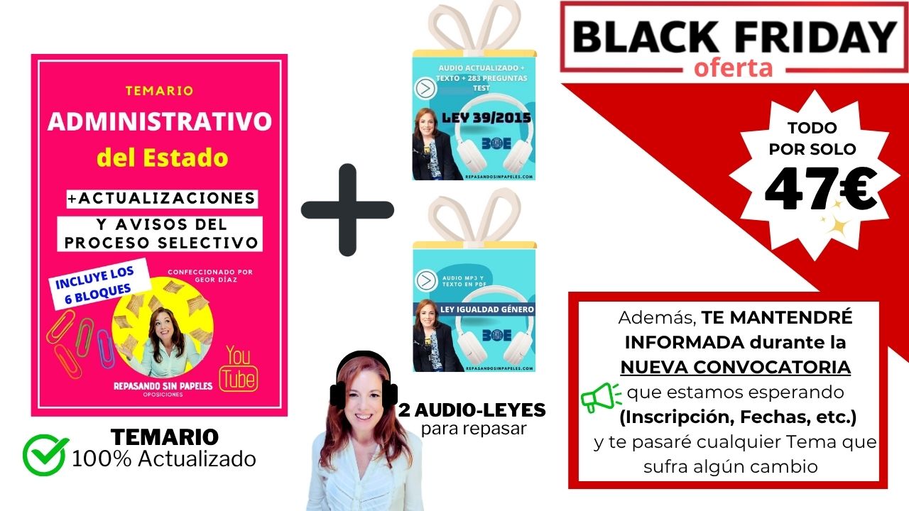 Temarios Oposiciones Oferta BlackFriday