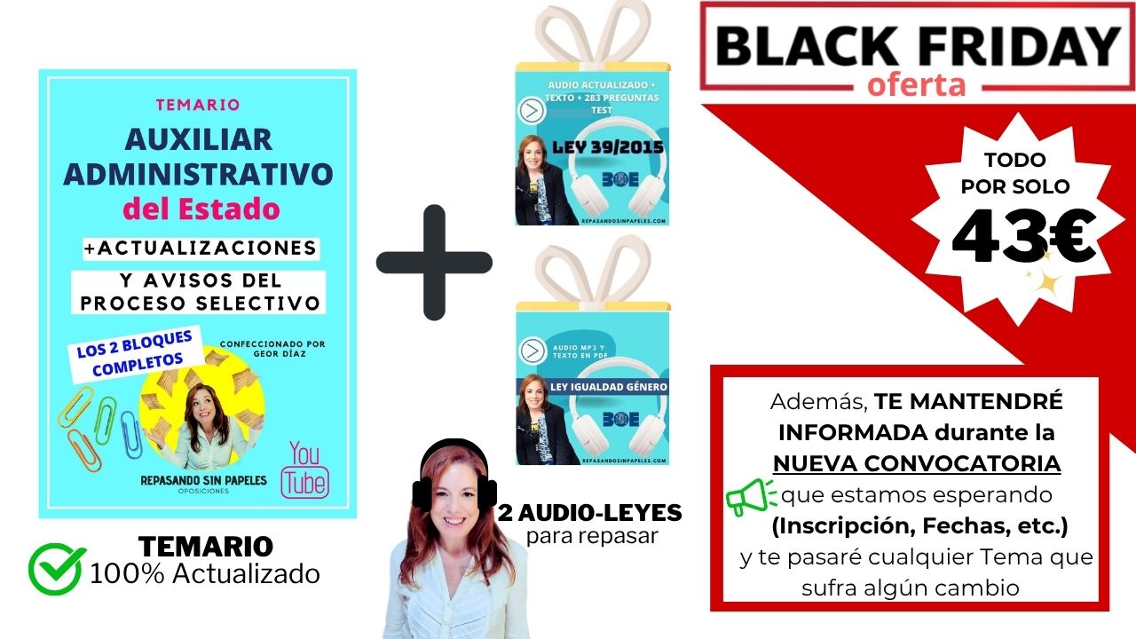 Temarios Oposiciones Oferta BlackFriday