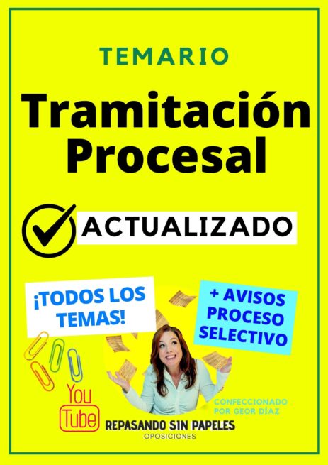 temario tramitación procesal 2026