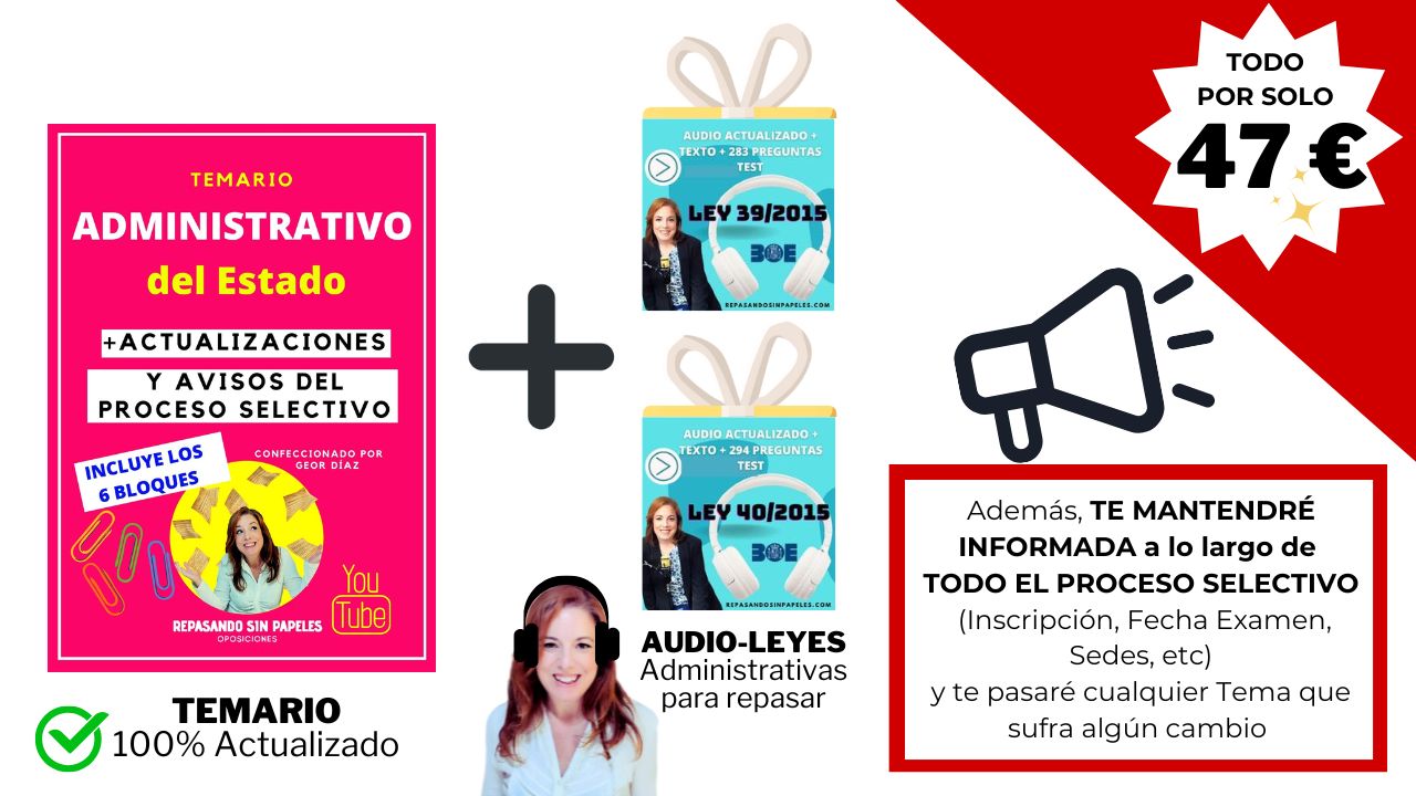 temario administrativo del estado en oferta